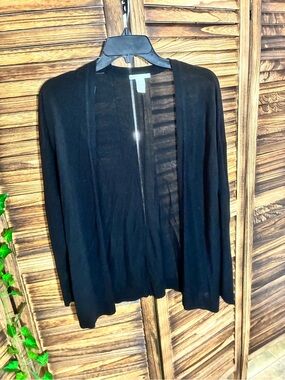 H&M Black Open-Front Women's Cardigan
